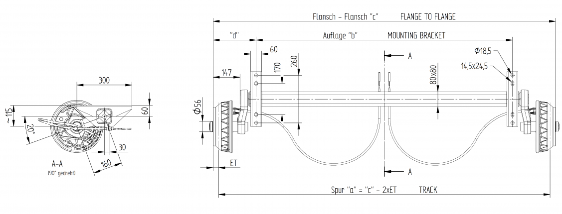 Axle VGB18-MV