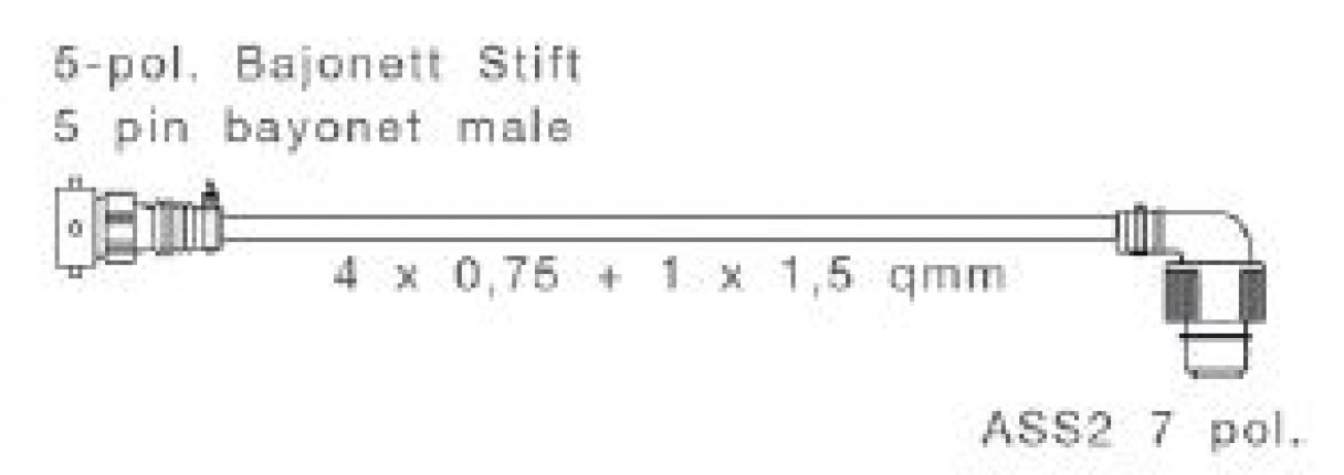 Adapter right 5-pole