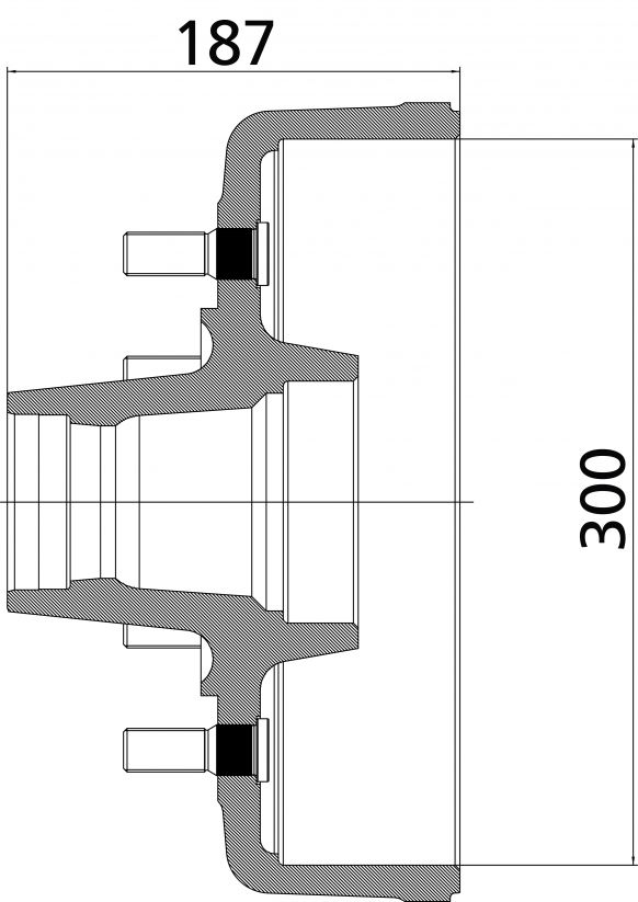 Brake hub 300