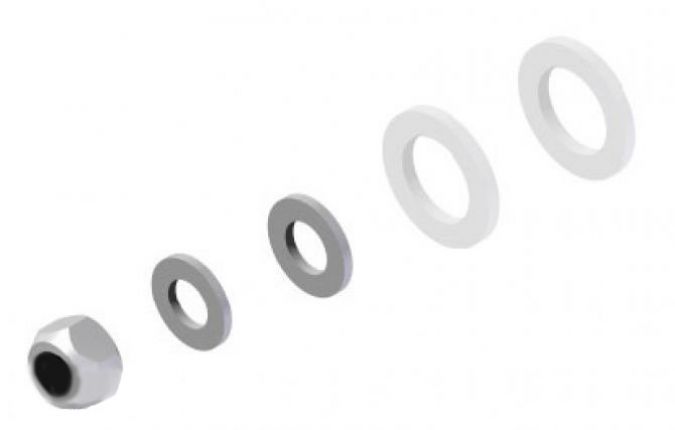 Screw set handbrake lever