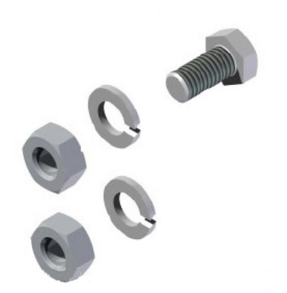Screw set shock absorber