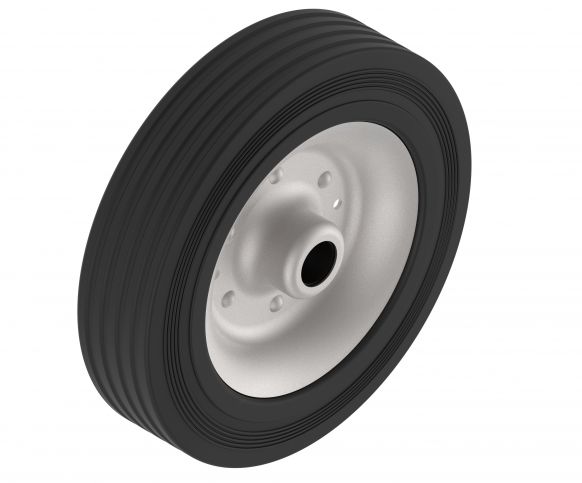 Solid rubber wheel