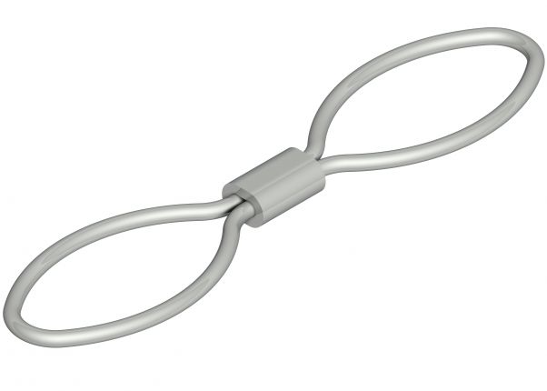 Safety rope holder for unbraked trailers up to 1500kg