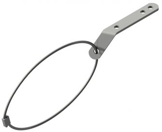 Safety rope with bracket