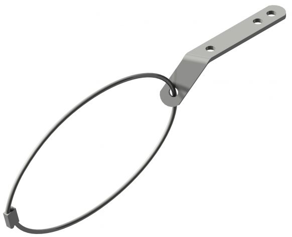 Safety rope with bracket