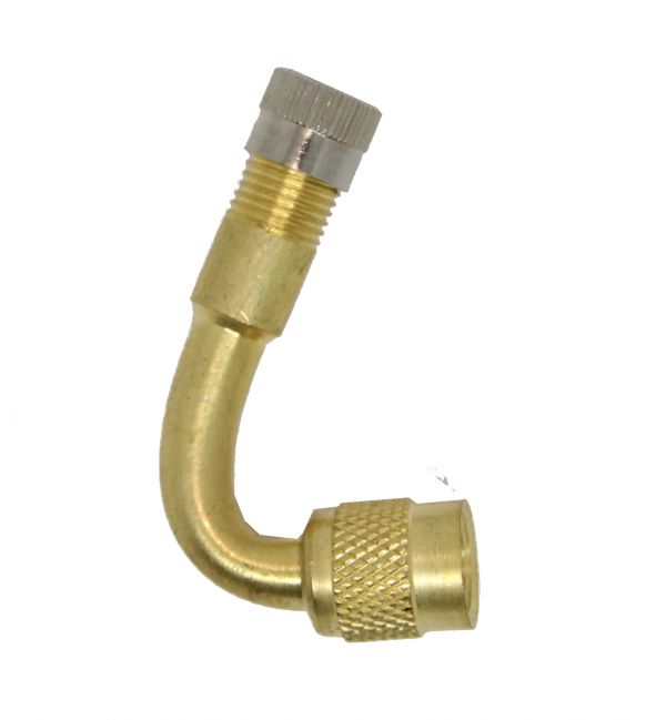 Valve extension external, curved, 67°