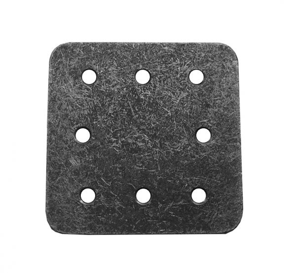 Weld-on plate 6/8 hole