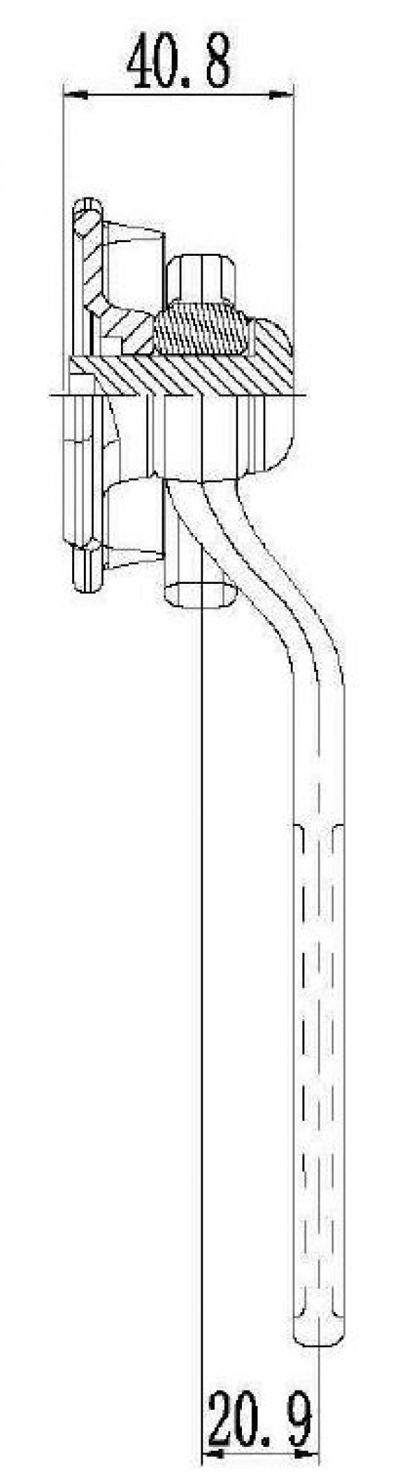 Angle lever lock