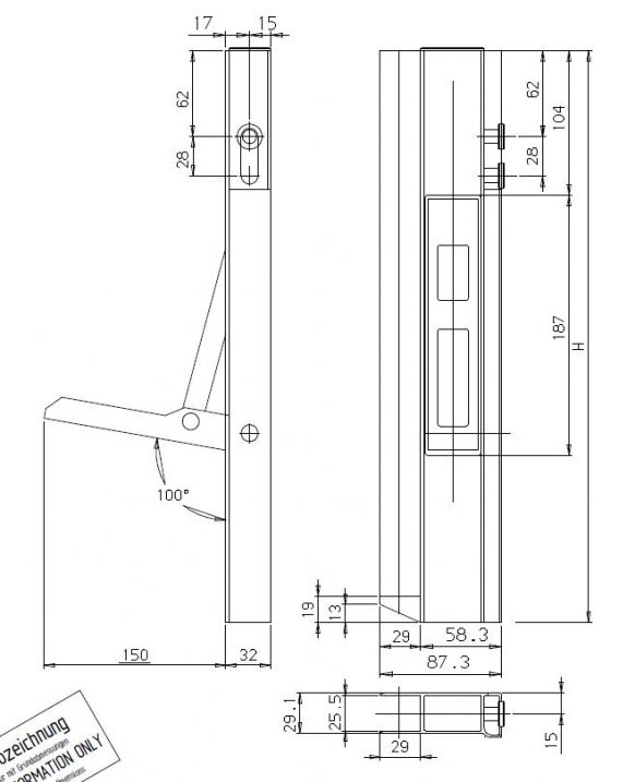Long stroke locking device