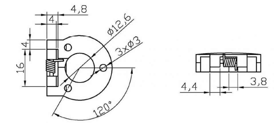 Snap covers lid for budget lock