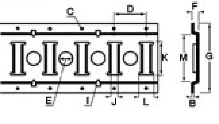 Slotted hole - anchor rail