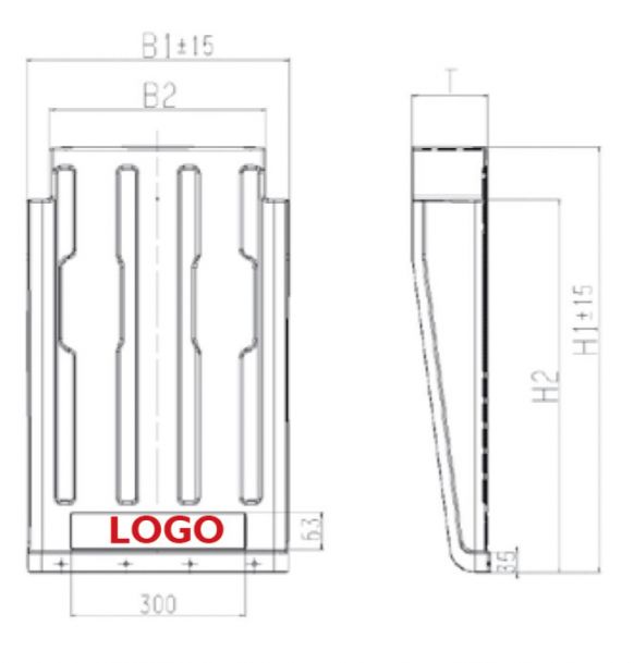 Truck- mudguard apron SG