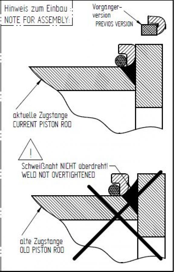 Stop ring with support ring