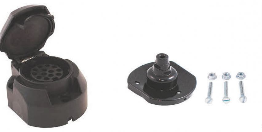 13-pole socket outlet