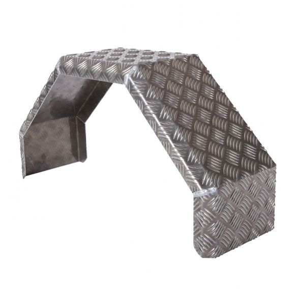 Mudguard single-axle aluminium corrugation