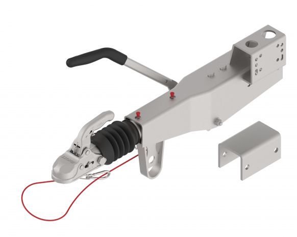 Overrun device flange tube
