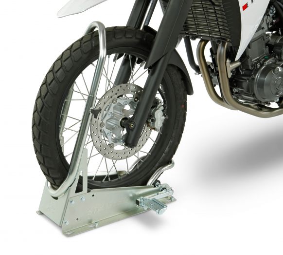 Motorcycle stand rail