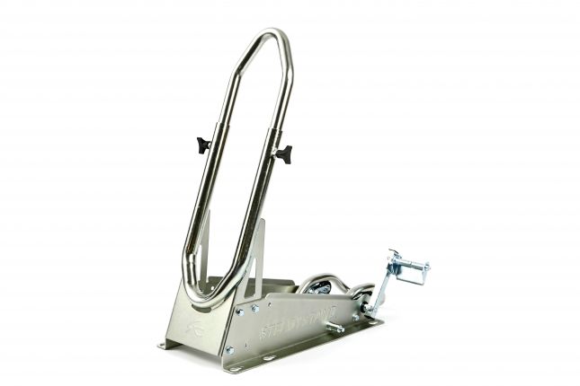 Motorcycle stand rail