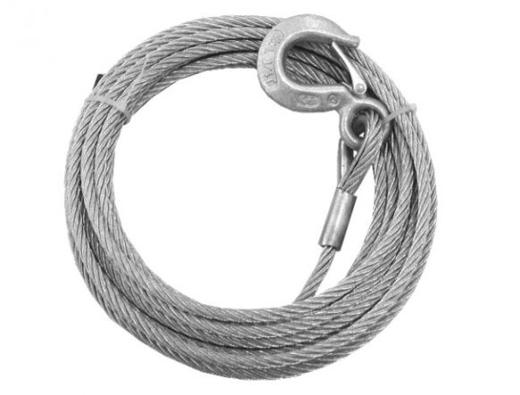 Steel cable with load hooks