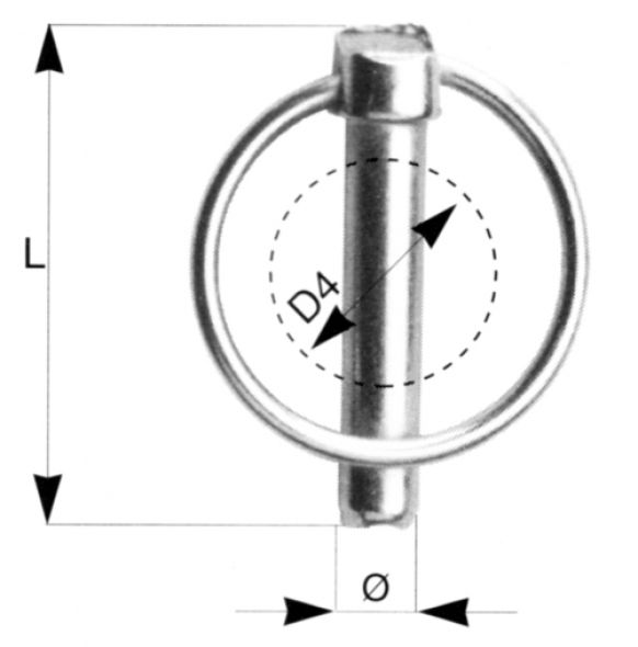 Linch pin Ø 10 mm * 45 mm