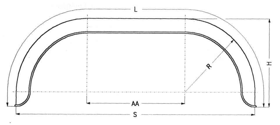 Mudguard, double-axle- sheet metal