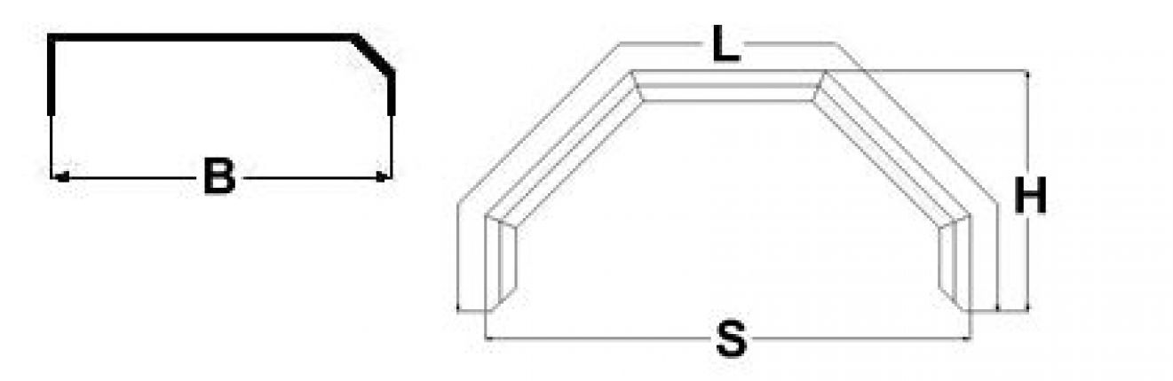 Mudguard single-axle aluminium corrugation