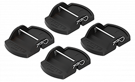 Set of support plates