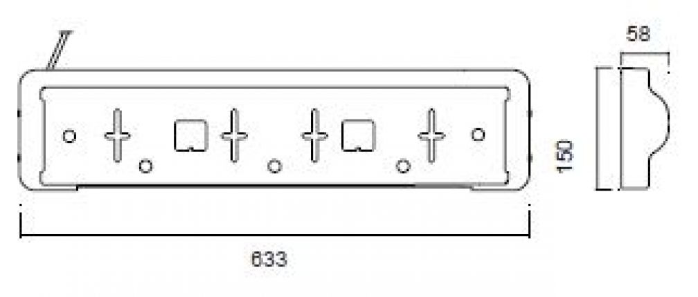 License plate holder LED